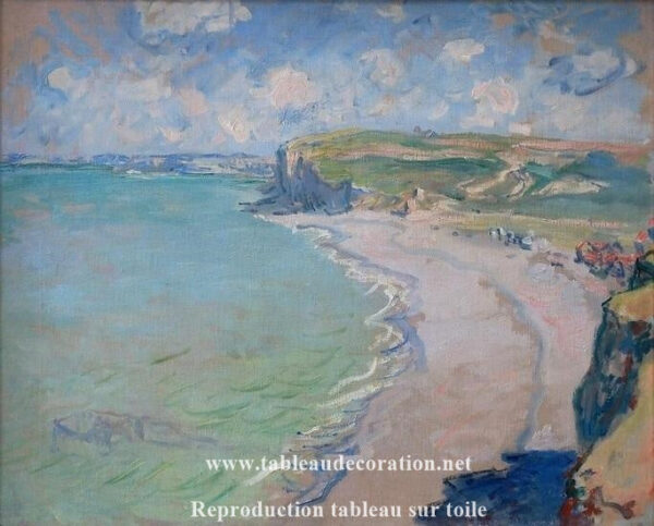 La playa en Pourville, sol poniente – Cuadro de Monet Claude Monet Master Apollon