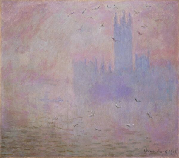 El Parlamento, gaviotas (W 1612) – Claude Monet Claude Monet Master Apollon