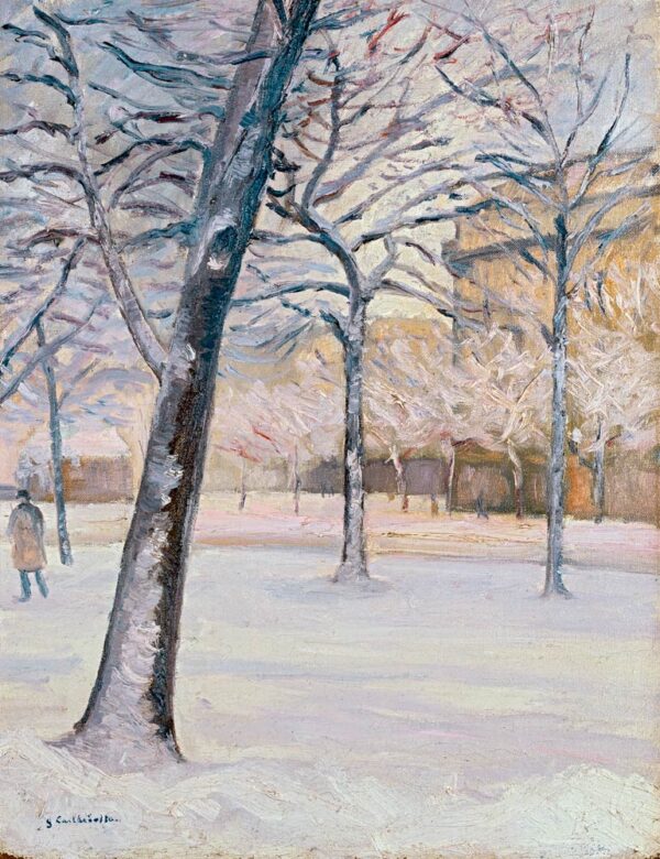 Parque bajo la Nieve, c.1888 – Caillebotte Gustave Caillebotte Master Apollon