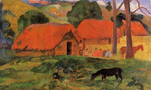 El perro frente a la cabaña – Paul Gauguin Paul Gauguin Master Apollon