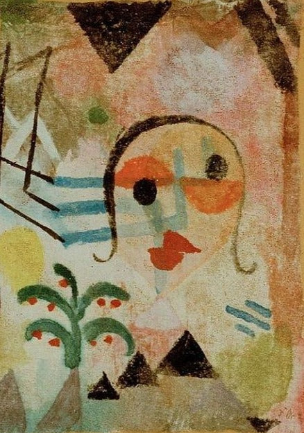 Retrato de una persona con cabello largo, 1917 – Paul Klee Paul Klee Master Apollon