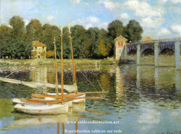 El Puente de Argenteuil – Cuadro de Claude Monet barco Claude Monet Master Apollon