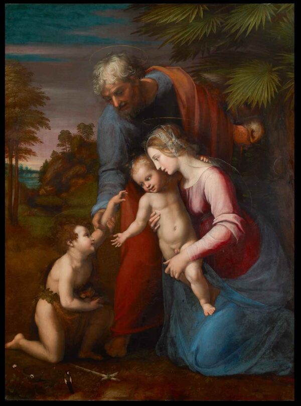 Familia Santa con este pequeño Juan – Raphaël (pintor) Rafael Sanzio Master Apollon