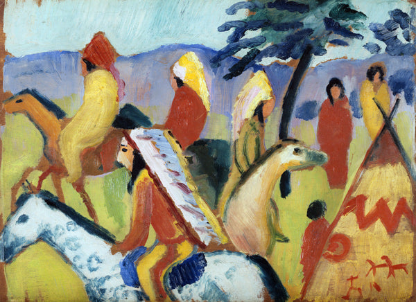 Indios a caballo – August Macke August Macke Master Apollon