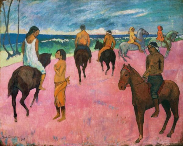 Cavalieros en la playa – Paul Gauguin Paul Gauguin Master Apollon