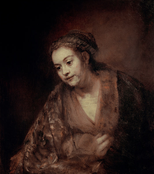 Demi-figura de una mujer – Rembrandt van Rijn Rembrandt van Rijn Master Apollon