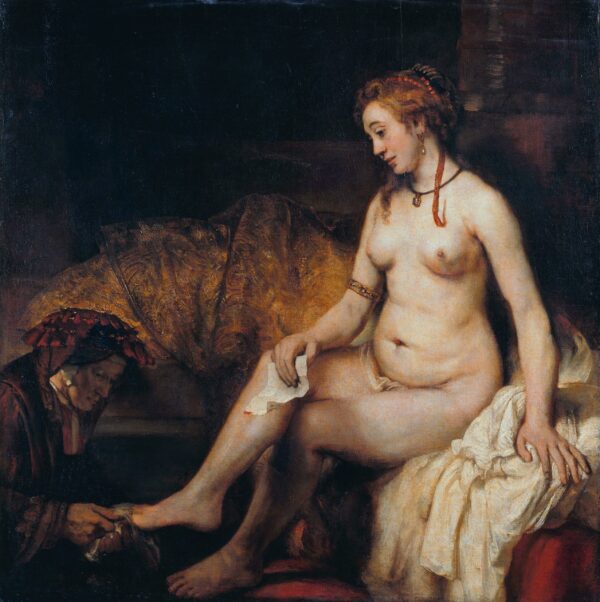 Bethsabé en el baño sosteniendo la carta de David – Rembrandt van Rijn Rembrandt van Rijn Master Apollon