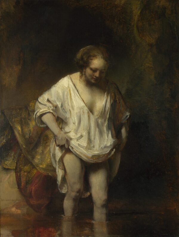 Mujer bañándose en un río – Rembrandt van Rijn Rembrandt van Rijn Master Apollon