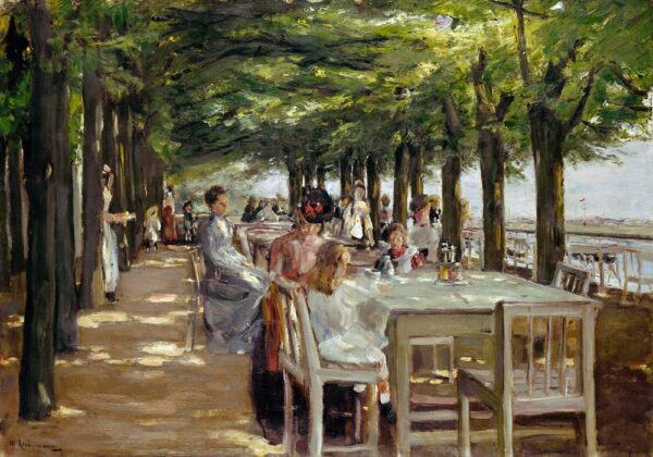 Restaurante Jacob en Nienstedten sobre el Elba – Max Liebermann Max Liebermann Master Apollon