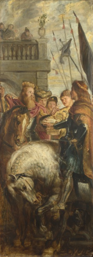 Clothar reyes y Dagoberto en litigio con un heraldo del emperador Mauricio – Peter Paul Rubens Peter Paul Rubens Master Apollon