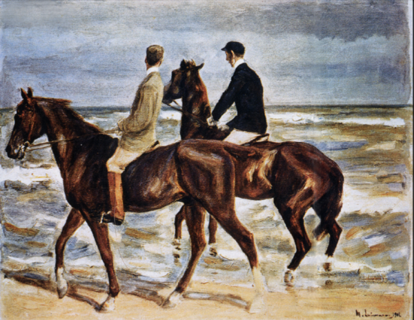 Dos jinetes en la playa – Max Liebermann Max Liebermann Master Apollon