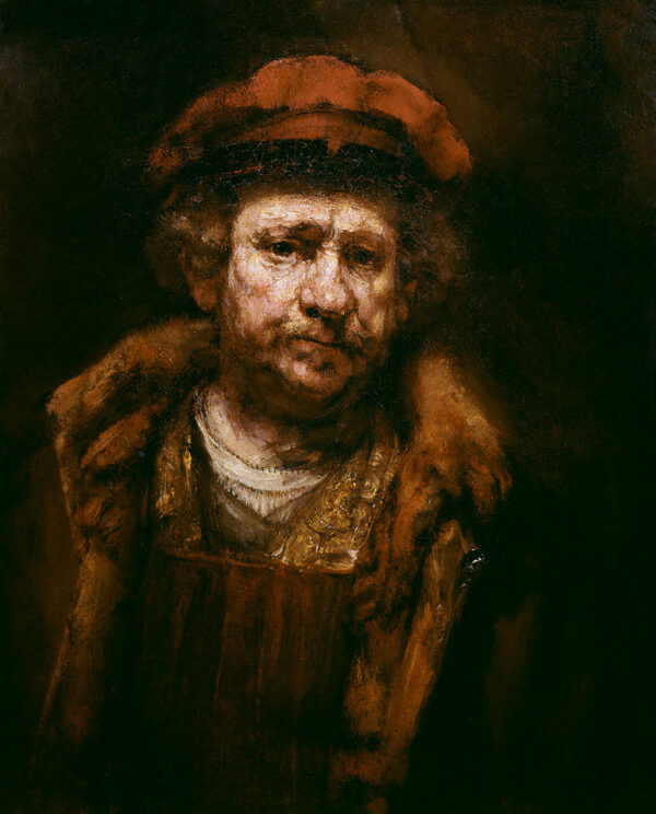 Autorretrato con un gorro rojo – Rembrandt van Rijn Rembrandt van Rijn Master Apollon