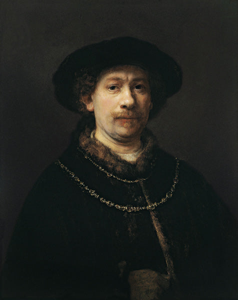 Autorretrato con boina y dos cadenas de oro – Rembrandt van Rijn Rembrandt van Rijn Master Apollon