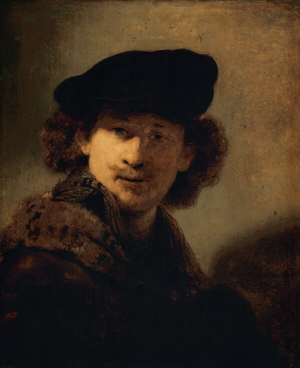 Autorretrato con boina de terciopelo – Rembrandt van Rijn Rembrandt van Rijn Master Apollon