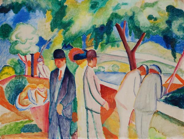 Poussette (Gran paseo luminoso) – August Macke August Macke Master Apollon