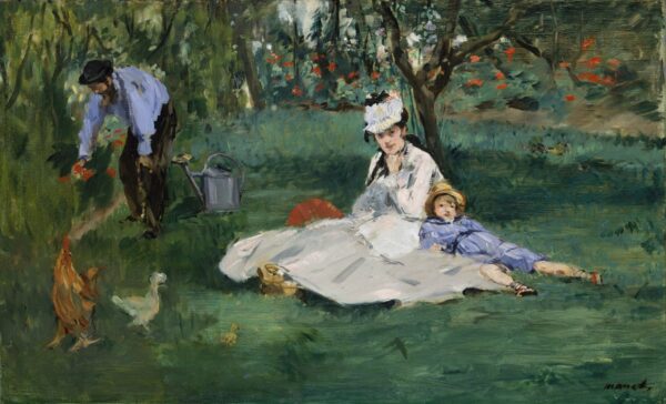 La familia Monet en su jardín de Argenteuil – Edouard Manet Édouard Manet Master Apollon