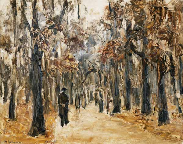 Zoo en otoño con paseantes – Max Liebermann Max Liebermann Master Apollon