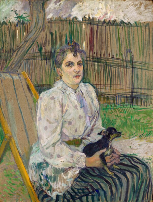 Mujer con un perro – Toulouse Lautrec Henri de Toulouse-Lautrec Master Apollon