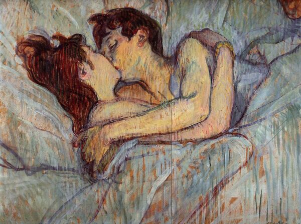 En la cama, el beso – Toulouse Lautrec Henri de Toulouse-Lautrec Master Apollon