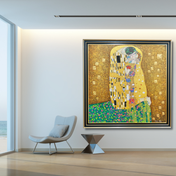 El beso (Gustav Klimt) – Reproducción en stock – 200 x 200 cm Gustav Klimt Master Apollon 5