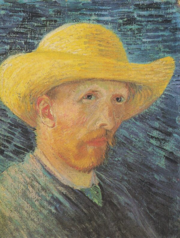 Autorretrato con sombrero de paja – Van Gogh Autorretratos de Vincent van Gogh Master Apollon