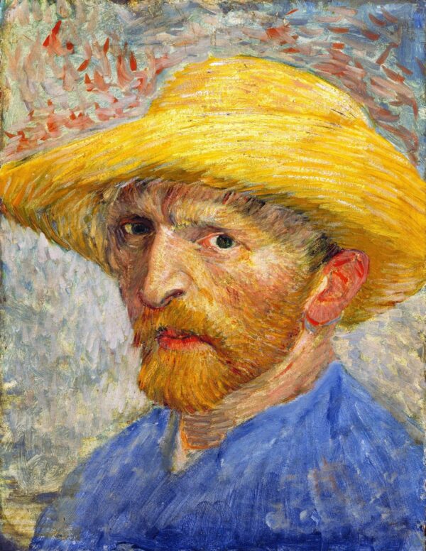 Autorretrato con un sombrero de paja – Van Gogh Autorretratos de Vincent van Gogh Master Apollon