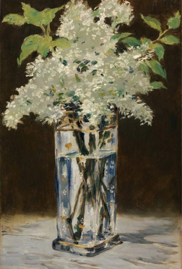 Lilas blancos en un jarrón de cristal – Edouard Manet Édouard Manet Master Apollon