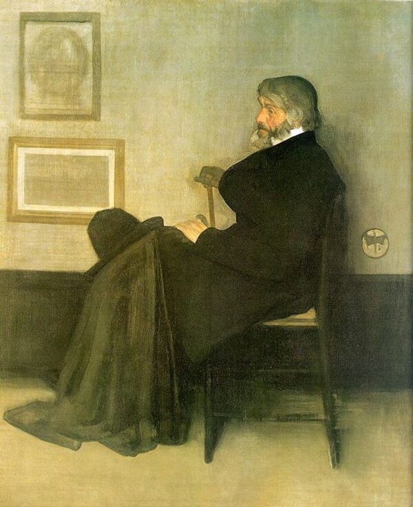 Arreglo en gris y negro, n° 2: Retrato de Thomas Carlyle – James Abbott McNeill Whistler James Abbott McNeill Whistler Master Apollon