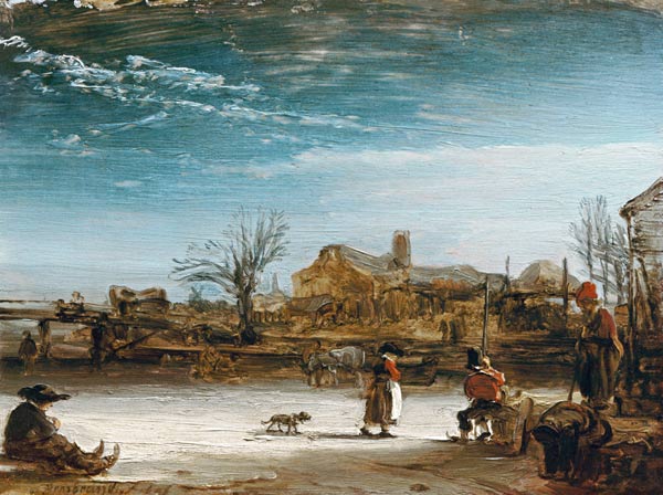 Paisaje de invierno – Rembrandt van Rijn Rembrandt van Rijn Master Apollon