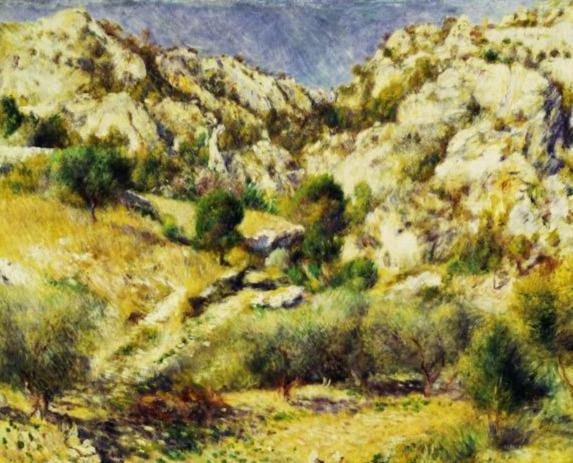 A. Montañas Renoir cerca de l’Estaque – Pierre-Auguste Renoir Pierre-Auguste Renoir Master Apollon