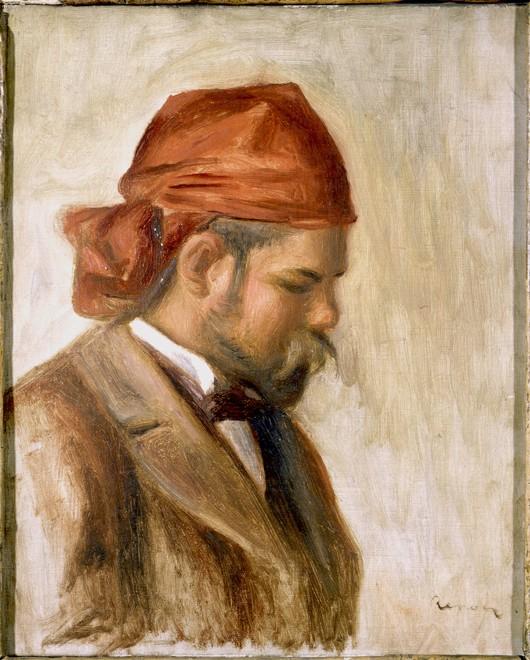 Ambroise Vollard con un bandana rojo – Pierre-Auguste Renoir Pierre-Auguste Renoir Master Apollon