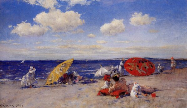 A la orilla del mar – William Merritt Chase William Merritt Chase Master Apollon