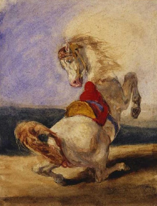 Caballo encabritado – Eugène Delacroix Eugène Delacroix Master Apollon