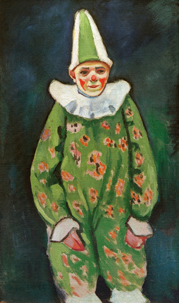 Payaso en traje verde – August Macke August Macke Master Apollon