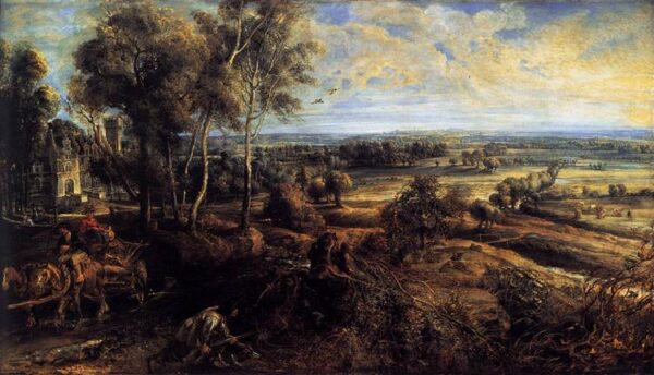 Vista de Het Steen al amanecer – Peter Paul Rubens Peter Paul Rubens Master Apollon