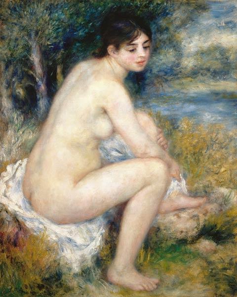 Bains, él el pie secándose – Pierre-Auguste Renoir Pierre-Auguste Renoir Master Apollon