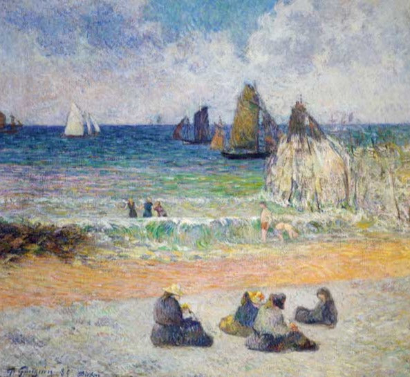 La playa en Dieppe – Paul Gauguin Paul Gauguin Master Apollon