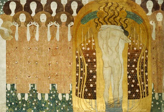 Beso, detalle de La Frisa Beethoven – Gustav Klimt Gustav Klimt Master Apollon