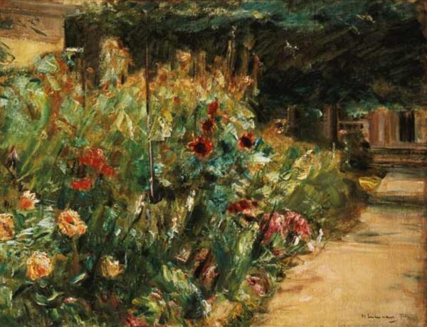 Pieza añadida de flores en el jardín del artista en Wannsee – Max Liebermann Max Liebermann Master Apollon