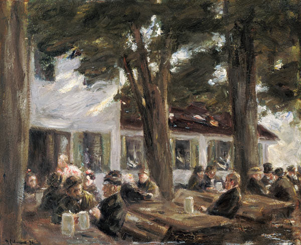 Terraza de cervecería en Brannenburg – Max Liebermann Max Liebermann Master Apollon