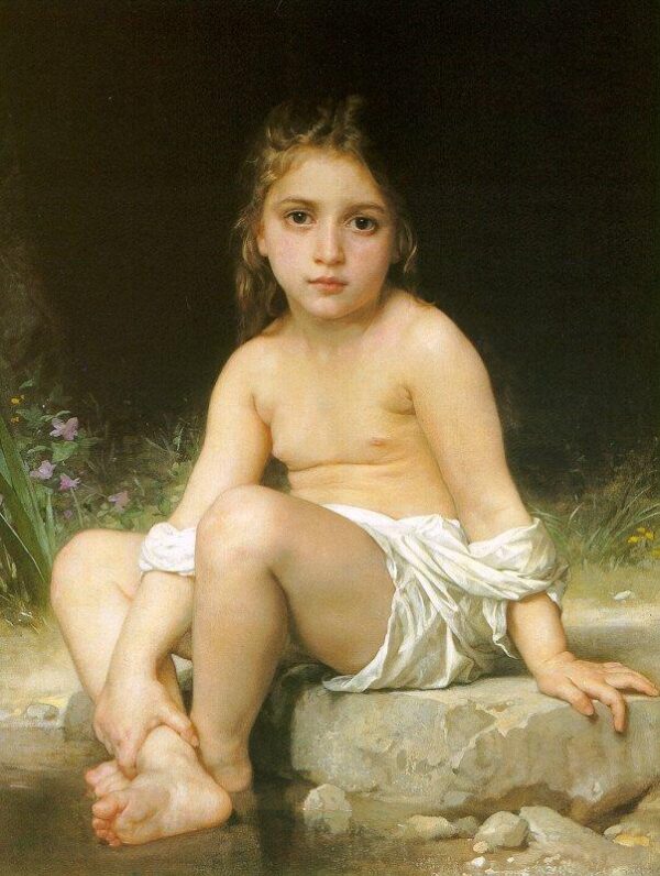 Niño en el baño – William Bouguereau William Bouguereau Master Apollon