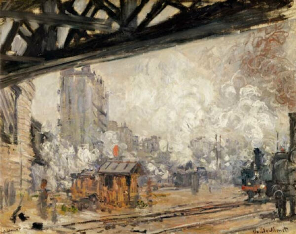 La Gare Saint-Lazare, vista exterior de Claude Monet Claude Monet Master Apollon