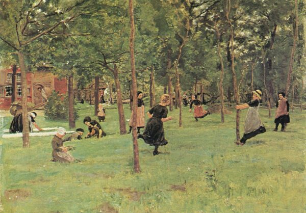 Niños jugando en el parque – Max Liebermann Max Liebermann Master Apollon