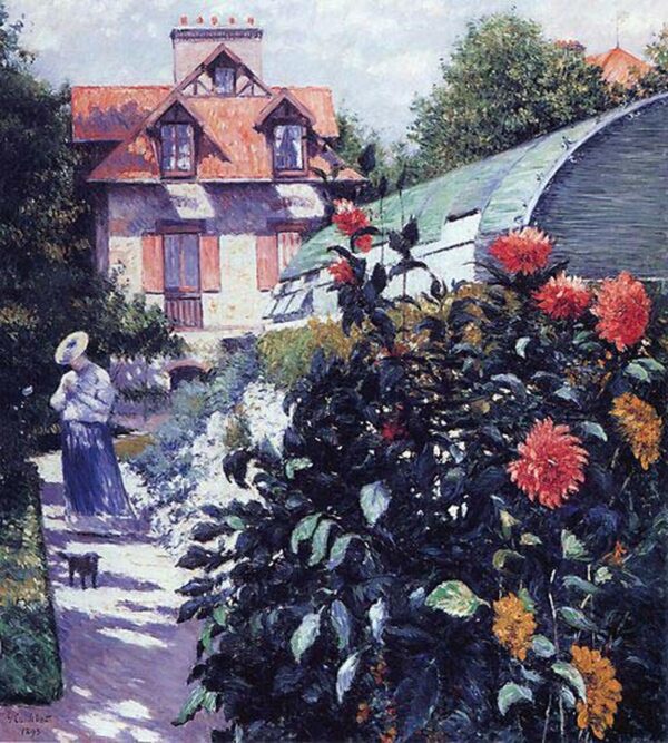 El jardín del pequeño Gennevilliers – Caillebotte Gustave Caillebotte Master Apollon