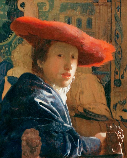 La niña del sombrero rojo – Johannes Vermeer Johannes Vermeer Master Apollon