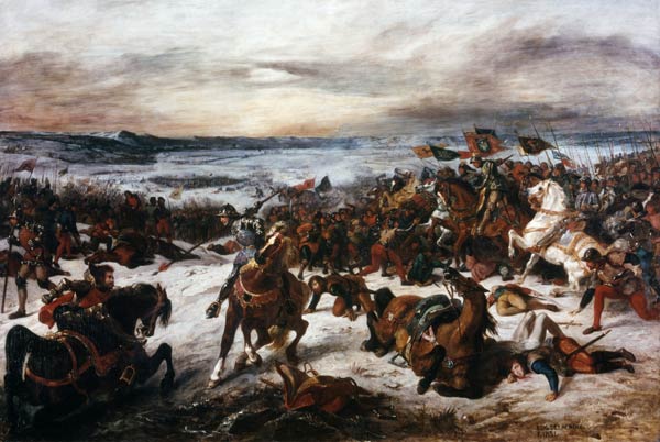 Muerte de Charles el Valiente – Eugène Delacroix Eugène Delacroix Master Apollon