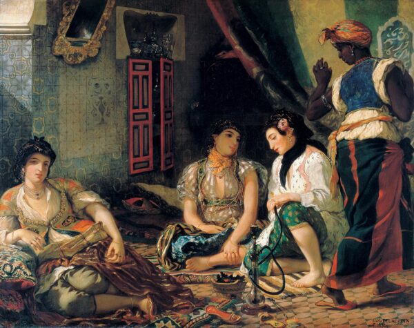 Mujeres de Argel en su apartamento – Eugène Delacroix Eugène Delacroix Master Apollon