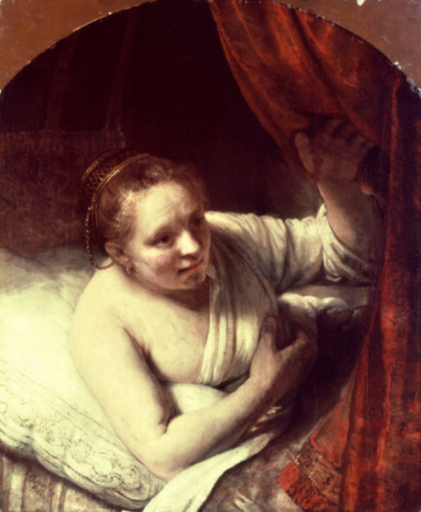 Rembrandt, Joven mujer en la cama – Rembrandt van Rijn Rembrandt van Rijn Master Apollon