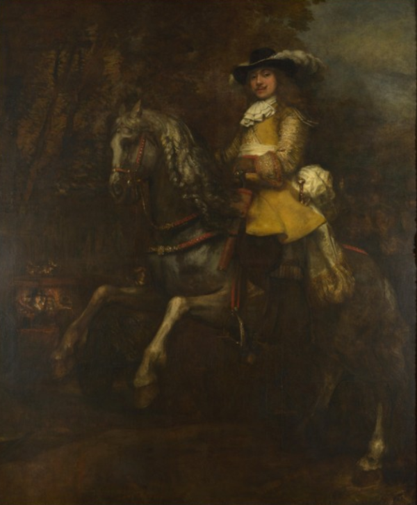 Retrato de Frederick Rihel a caballo – Rembrandt van Rijn Rembrandt van Rijn Master Apollon