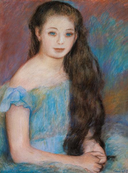 Chica de cabello negro con ojos azules – Pierre-Auguste Renoir Pierre-Auguste Renoir Master Apollon